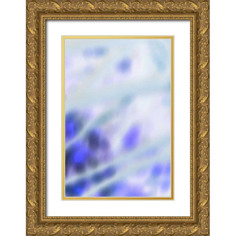Color Drops I Gold Ornate Wood Framed Art Print with Double Matting by Millet, Karyn