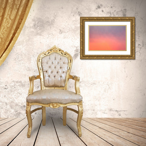 Sunset Sky I Gold Ornate Wood Framed Art Print with Double Matting by Millet, Karyn