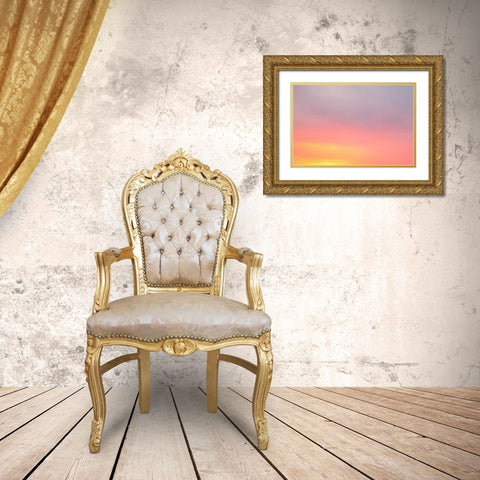 Sunset Sky II Gold Ornate Wood Framed Art Print with Double Matting by Millet, Karyn