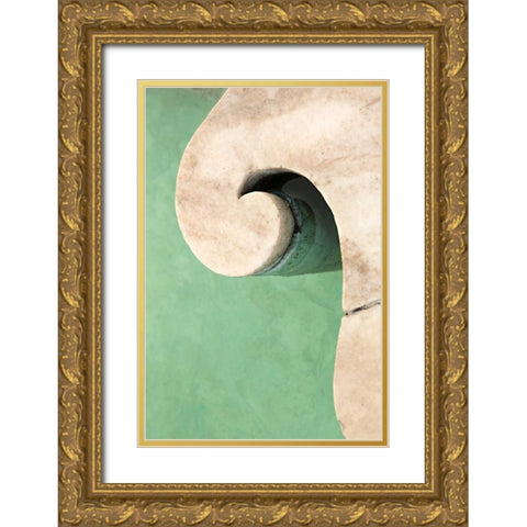 Stonework Detail IV Gold Ornate Wood Framed Art Print with Double Matting by Millet, Karyn