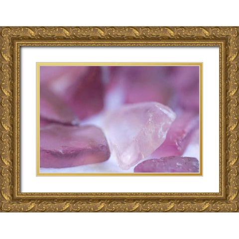 Sea Glass Gold Ornate Wood Framed Art Print with Double Matting by Millet, Karyn