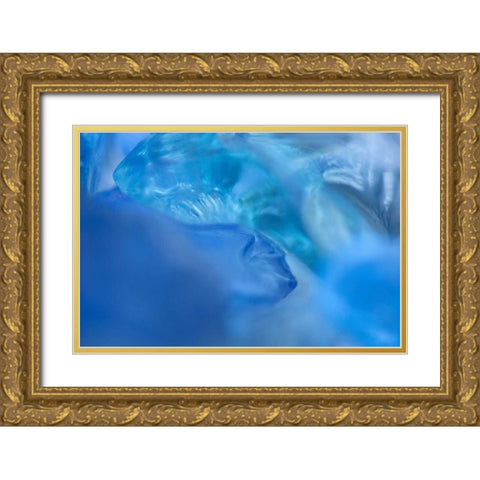 Sea Glass V Gold Ornate Wood Framed Art Print with Double Matting by Millet, Karyn