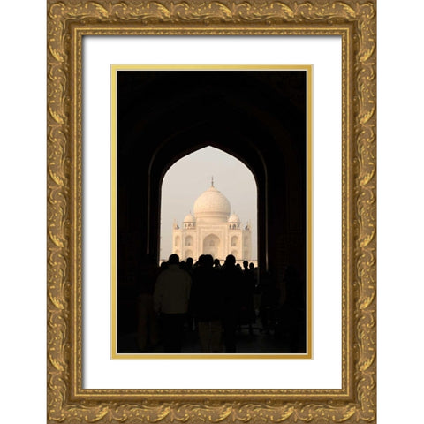 Taj Mahal II Gold Ornate Wood Framed Art Print with Double Matting by Millet, Karyn