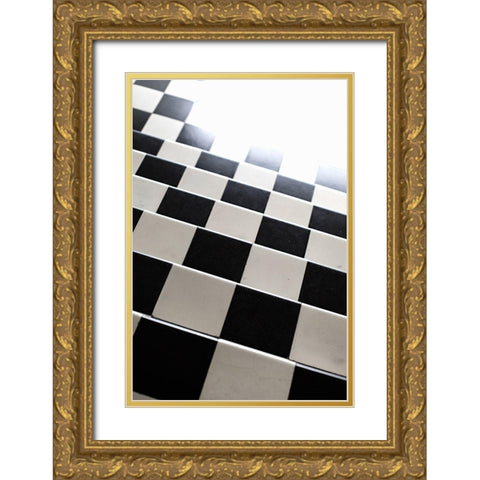 Checkers Close-Up Gold Ornate Wood Framed Art Print with Double Matting by Millet, Karyn