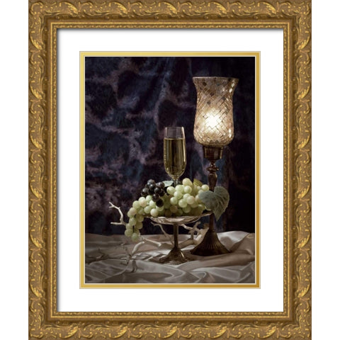 Wine and Romance II Gold Ornate Wood Framed Art Print with Double Matting by McNemar, C. Thomas
