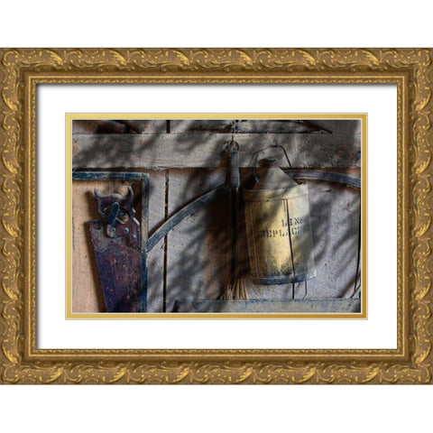 Out in the Barn I Gold Ornate Wood Framed Art Print with Double Matting by McNemar, C. Thomas