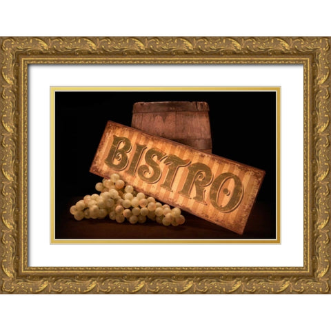 Bistro III Gold Ornate Wood Framed Art Print with Double Matting by McNemar, C. Thomas