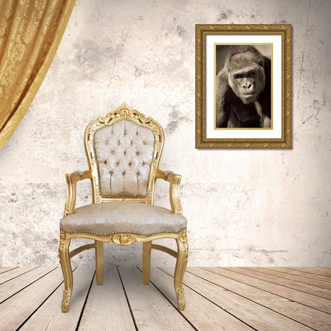 Planet of the Apes Gold Ornate Wood Framed Art Print with Double Matting by Parker, Susann
