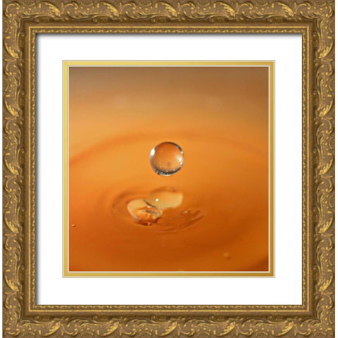 Tomato Soup Drop I Gold Ornate Wood Framed Art Print with Double Matting by Putman, Tammy