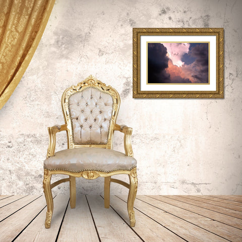Brewing Gold Ornate Wood Framed Art Print with Double Matting by Putman, Tammy