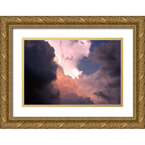 Brewing Gold Ornate Wood Framed Art Print with Double Matting by Putman, Tammy
