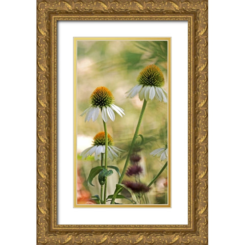 White Cones II Gold Ornate Wood Framed Art Print with Double Matting by Putman, Tammy
