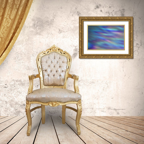 Ripples of Color I Gold Ornate Wood Framed Art Print with Double Matting by Putman, Tammy