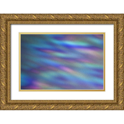 Ripples of Color I Gold Ornate Wood Framed Art Print with Double Matting by Putman, Tammy