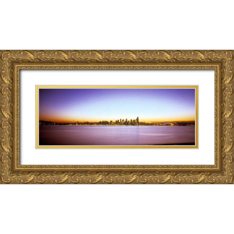 From Elliott Bay I Gold Ornate Wood Framed Art Print with Double Matting by Stefko, Bob