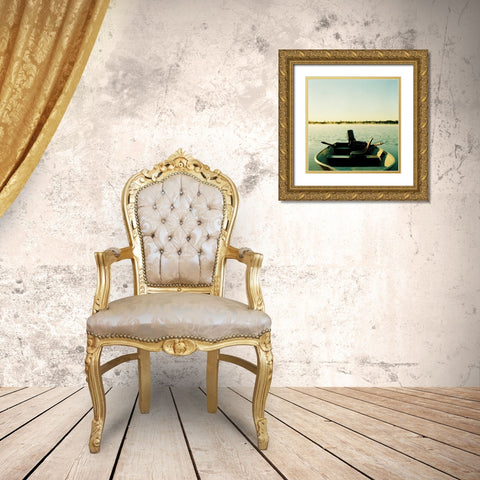 On Pine Lake I Gold Ornate Wood Framed Art Print with Double Matting by Stefko, Bob