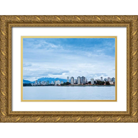 False Creek III Gold Ornate Wood Framed Art Print with Double Matting by Stefko, Bob