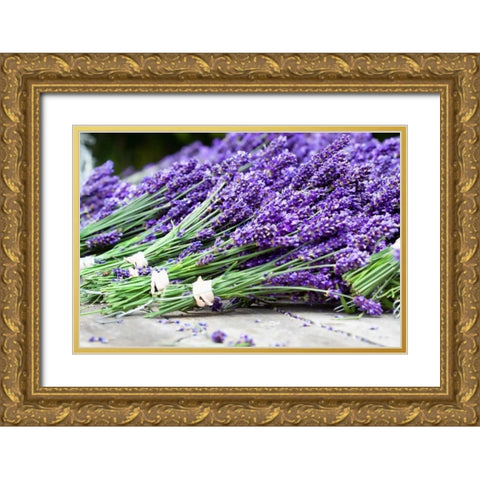 Lavender Harvest II Gold Ornate Wood Framed Art Print with Double Matting by Styber, Dana