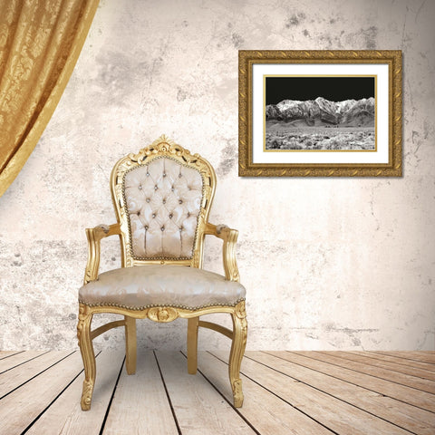 Sierra Nevada Mountains I BW Gold Ornate Wood Framed Art Print with Double Matting by Taylor, Douglas