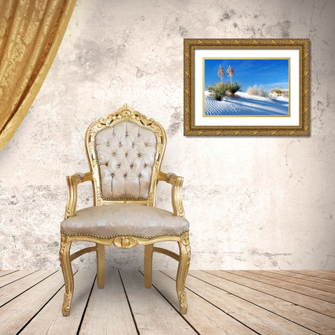 Sand Shadows II Gold Ornate Wood Framed Art Print with Double Matting by Taylor, Douglas