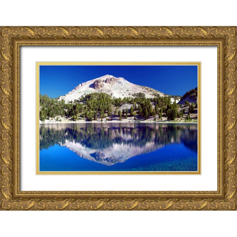 Rhyolite Reflections Gold Ornate Wood Framed Art Print with Double Matting by Taylor, Douglas