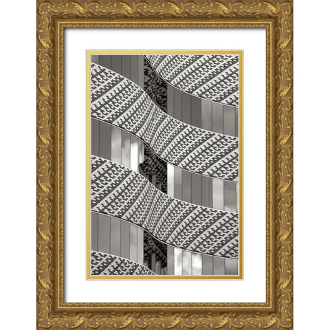 Brick and Glass I BW Gold Ornate Wood Framed Art Print with Double Matting by Taylor, Douglas