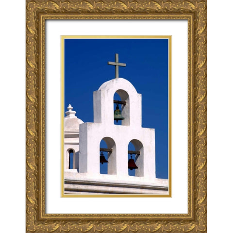Mission Bells I Gold Ornate Wood Framed Art Print with Double Matting by Taylor, Douglas