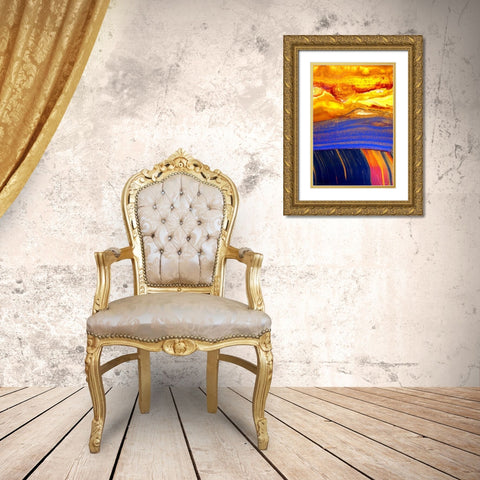 Archaea Gold Ornate Wood Framed Art Print with Double Matting by Taylor, Douglas