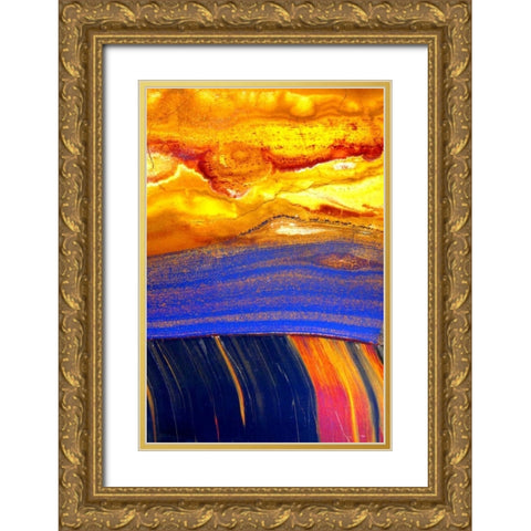 Archaea Gold Ornate Wood Framed Art Print with Double Matting by Taylor, Douglas