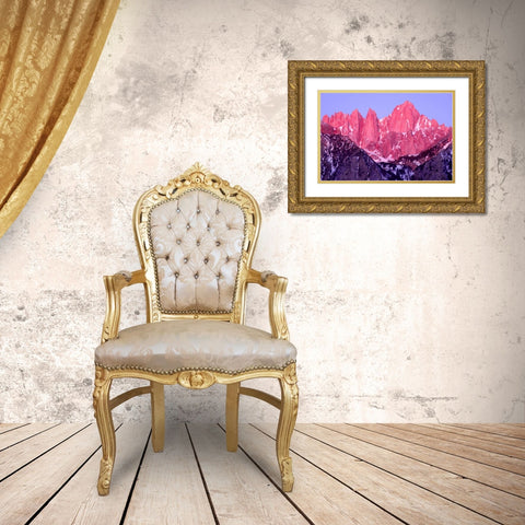 Alpenglow at Dawn Gold Ornate Wood Framed Art Print with Double Matting by Taylor, Douglas