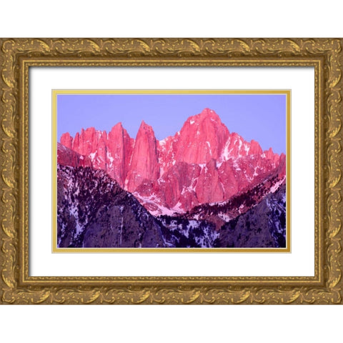 Alpenglow at Dawn Gold Ornate Wood Framed Art Print with Double Matting by Taylor, Douglas