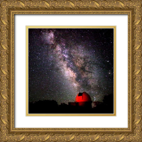 Milky Way I Gold Ornate Wood Framed Art Print with Double Matting by Taylor, Douglas