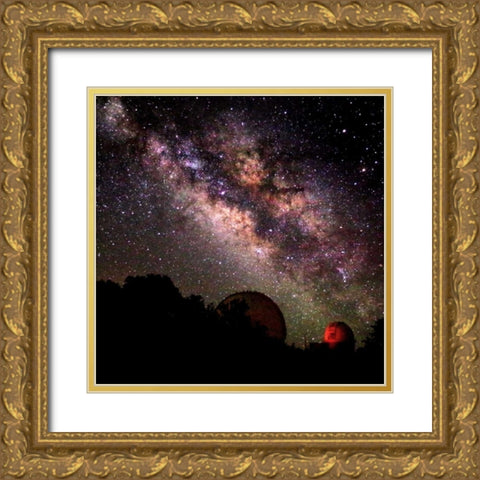Milky Way II Gold Ornate Wood Framed Art Print with Double Matting by Taylor, Douglas