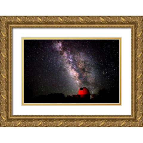 Milky Way IV Gold Ornate Wood Framed Art Print with Double Matting by Taylor, Douglas