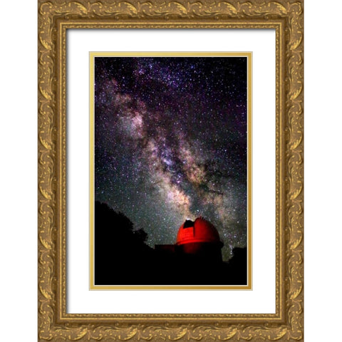 Milky Way V Gold Ornate Wood Framed Art Print with Double Matting by Taylor, Douglas