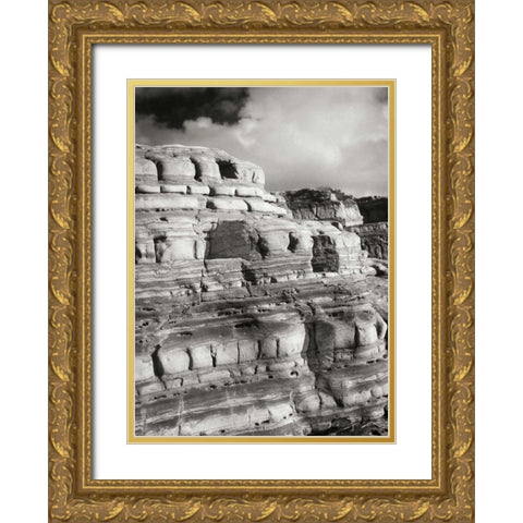 Pt. Lobos Rocks IV Gold Ornate Wood Framed Art Print with Double Matting by Geyman, Vitaly