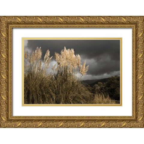 White Towers in the Storm I Gold Ornate Wood Framed Art Print with Double Matting by Geyman, Vitaly