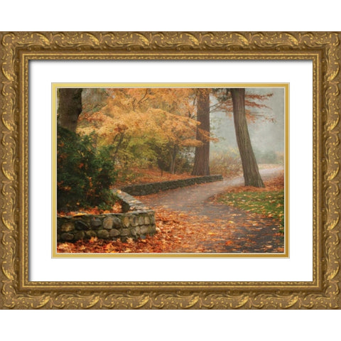 Autumn Paradise IV Gold Ornate Wood Framed Art Print with Double Matting by Geyman, Vitaly
