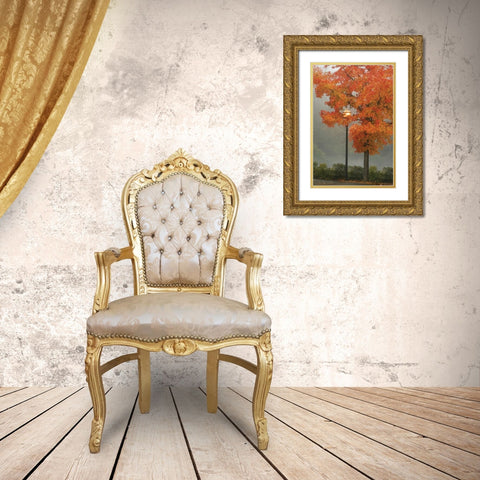 Colors in the Mist II Gold Ornate Wood Framed Art Print with Double Matting by Geyman, Vitaly