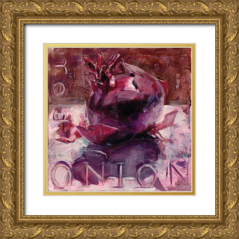 Red Onion Gold Ornate Wood Framed Art Print with Double Matting by Salness, Annie