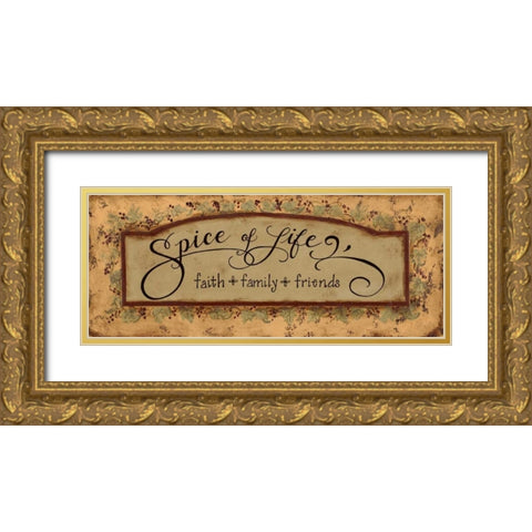 Spice of Life Gold Ornate Wood Framed Art Print with Double Matting by Smith, Pamela