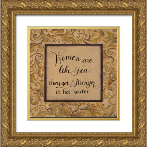 Women are Like Gold Ornate Wood Framed Art Print with Double Matting by Smith, Pamela