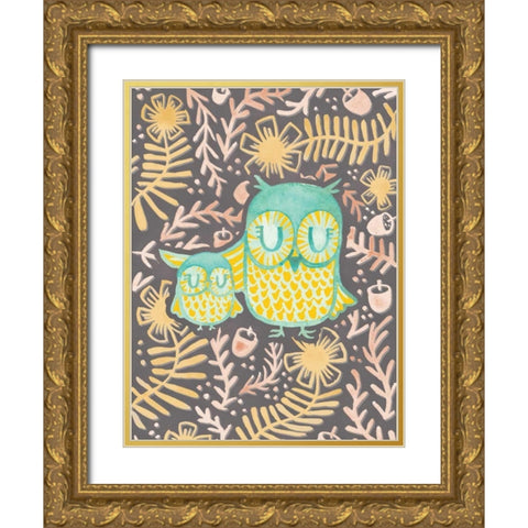 Owlette Gold Ornate Wood Framed Art Print with Double Matting by Sta Teresa, Ashley