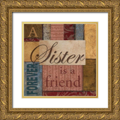 Sister Gold Ornate Wood Framed Art Print with Double Matting by Williams, Todd