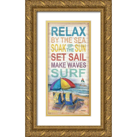 Coastal Escape Gold Ornate Wood Framed Art Print with Double Matting by Williams, Todd