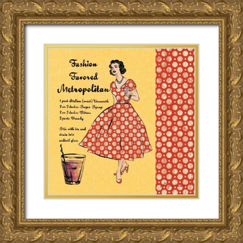 Metropolitan Gold Ornate Wood Framed Art Print with Double Matting by Ven Vertloh, Lisa