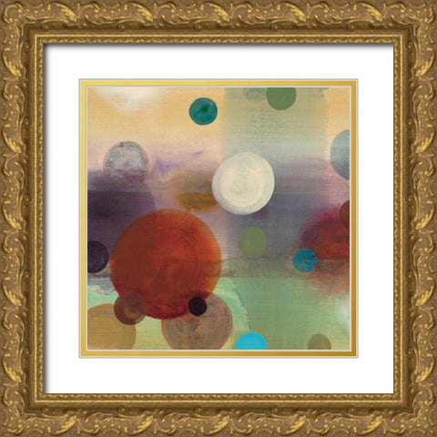 Circle Dreams II Gold Ornate Wood Framed Art Print with Double Matting by Werbelow, Selina