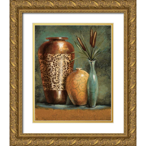 Persian Gardens I Gold Ornate Wood Framed Art Print with Double Matting by Werbelow, Selina