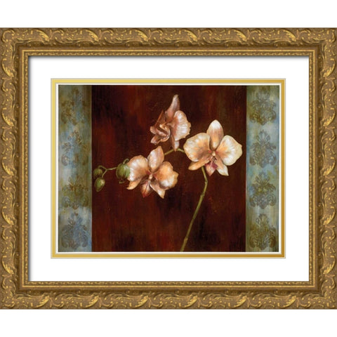 Greige II Gold Ornate Wood Framed Art Print with Double Matting by Werbelow, Selina