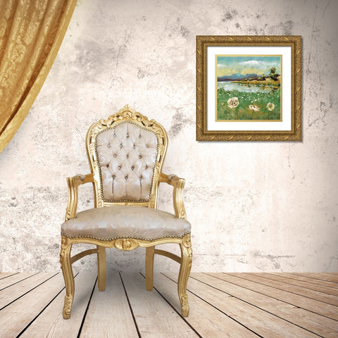 Beach Glass I Gold Ornate Wood Framed Art Print with Double Matting by Werbelow, Selina